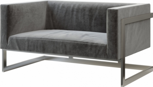 Диван Andrian Grey серого цвета в аренду