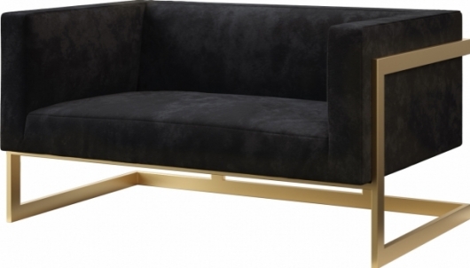 Диван Andrian Black&Gold черного цвета в аренду