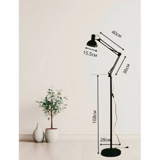 Торшер Pixar Black в аренду