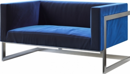 Диван Andrian Silver Blue синего цвета в аренду