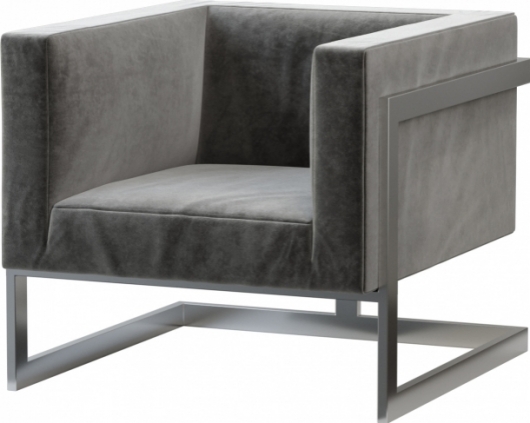 Кресло Andrian Grey серого цвета в аренду