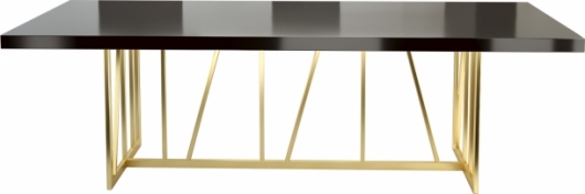 Стол Slash Black & Gold в аренду