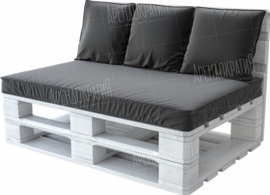 Диван Pallet White Grey в аренду